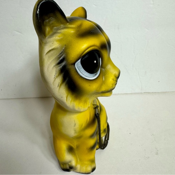 Vintage Rossini Big Eye Orange Black Striped tiger with Chain. - Picture 9 of 13